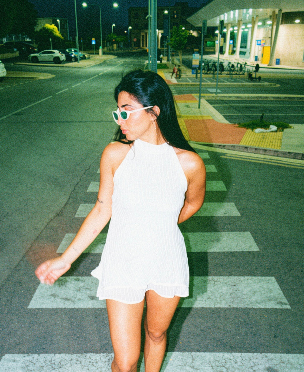 Coral mini dress